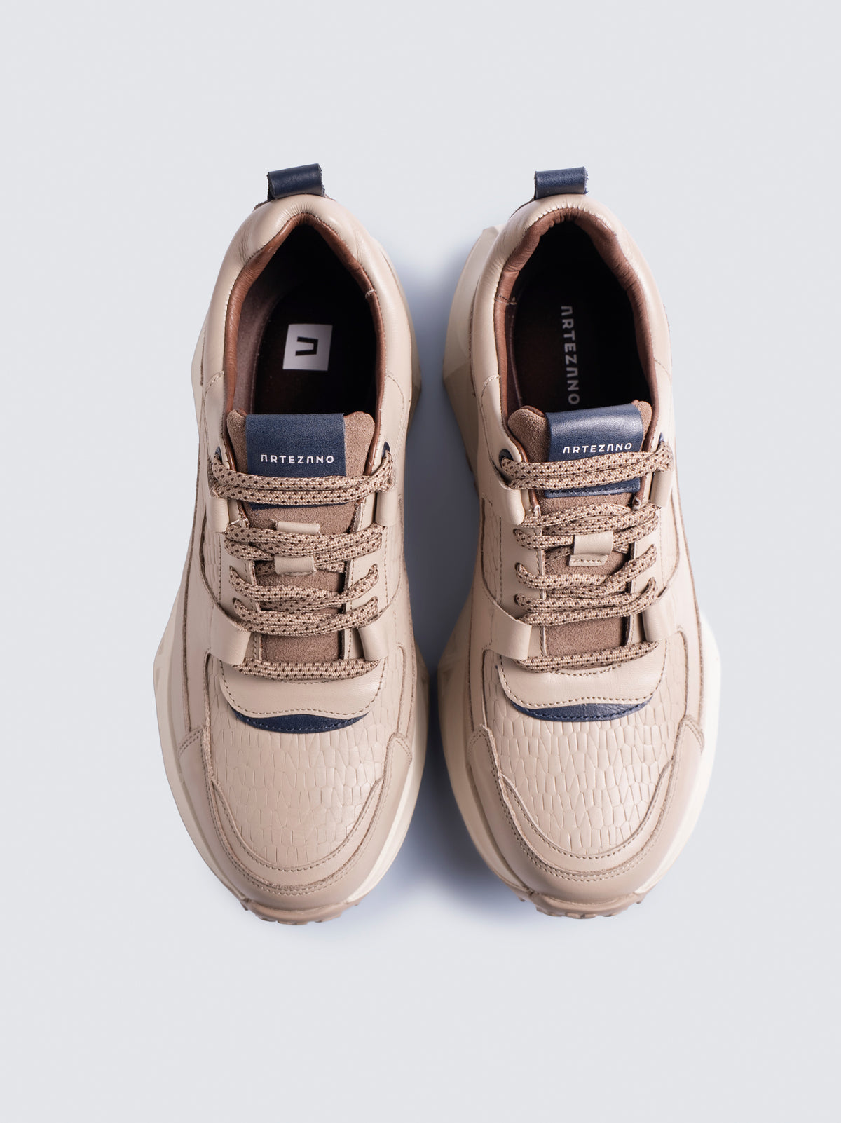 Sneaker Legacy de Cuero para Hombre - Arena