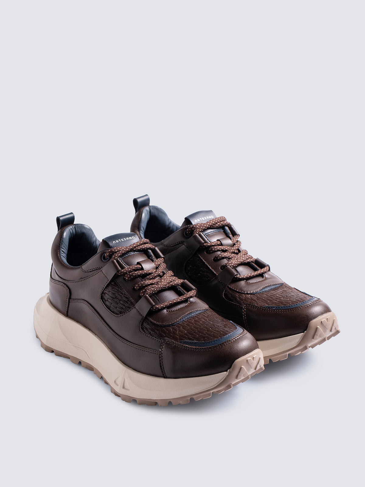 Sneaker Legacy de Cuero para Hombre - Café