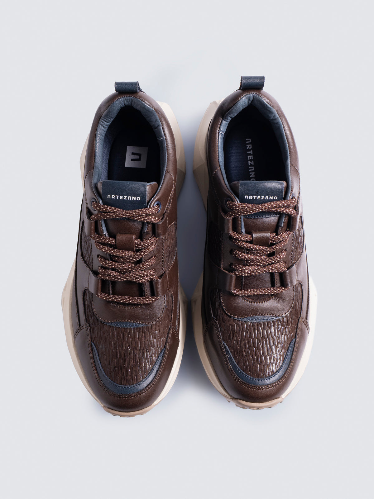 Sneaker Legacy de Cuero para Hombre - Café