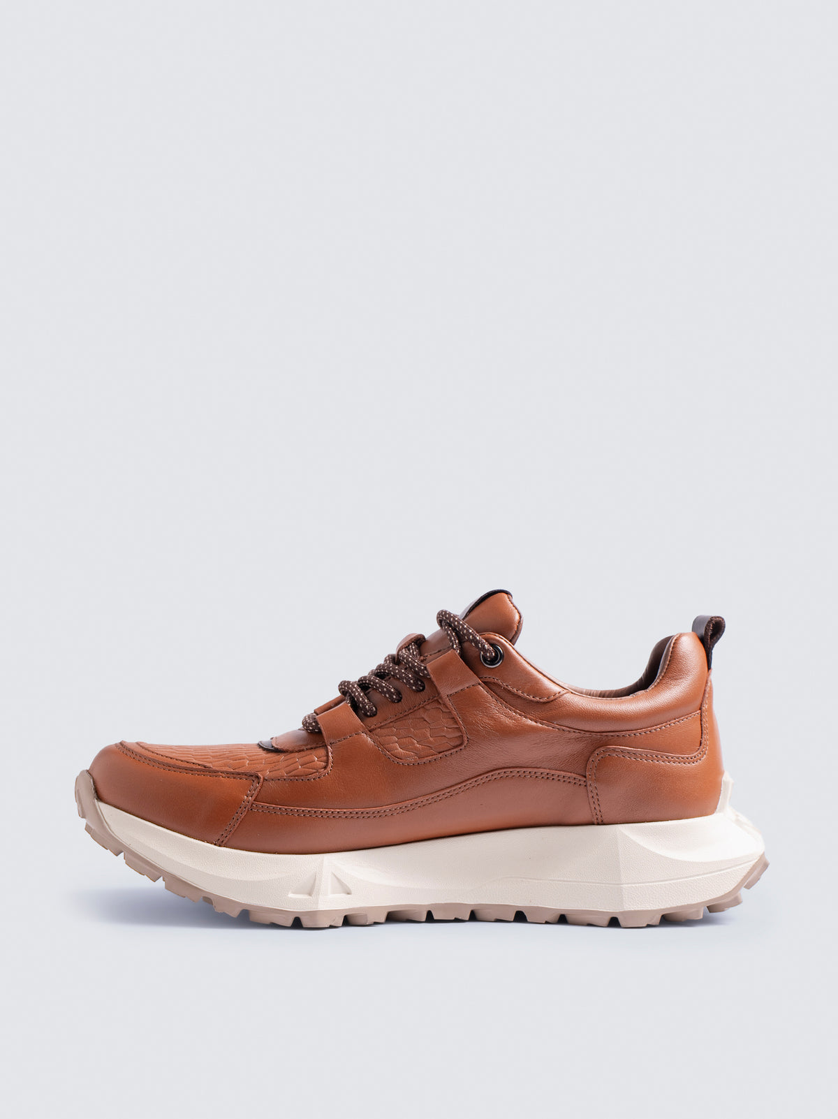 Sneaker Legacy de Cuero para Hombre - Miel