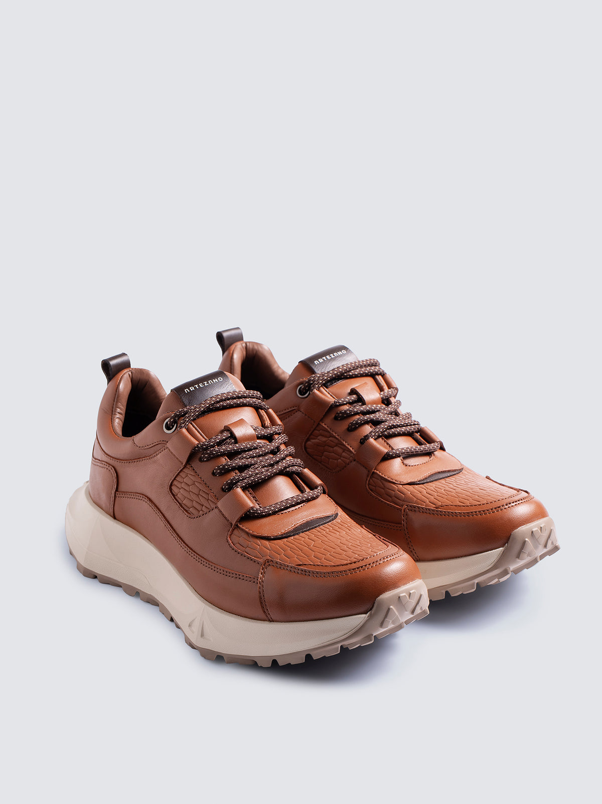 Sneaker Legacy de Cuero para Hombre - Miel